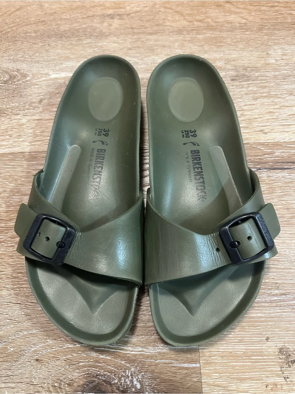 Birkenstock EVA Madrid Slide Sandals - Olive